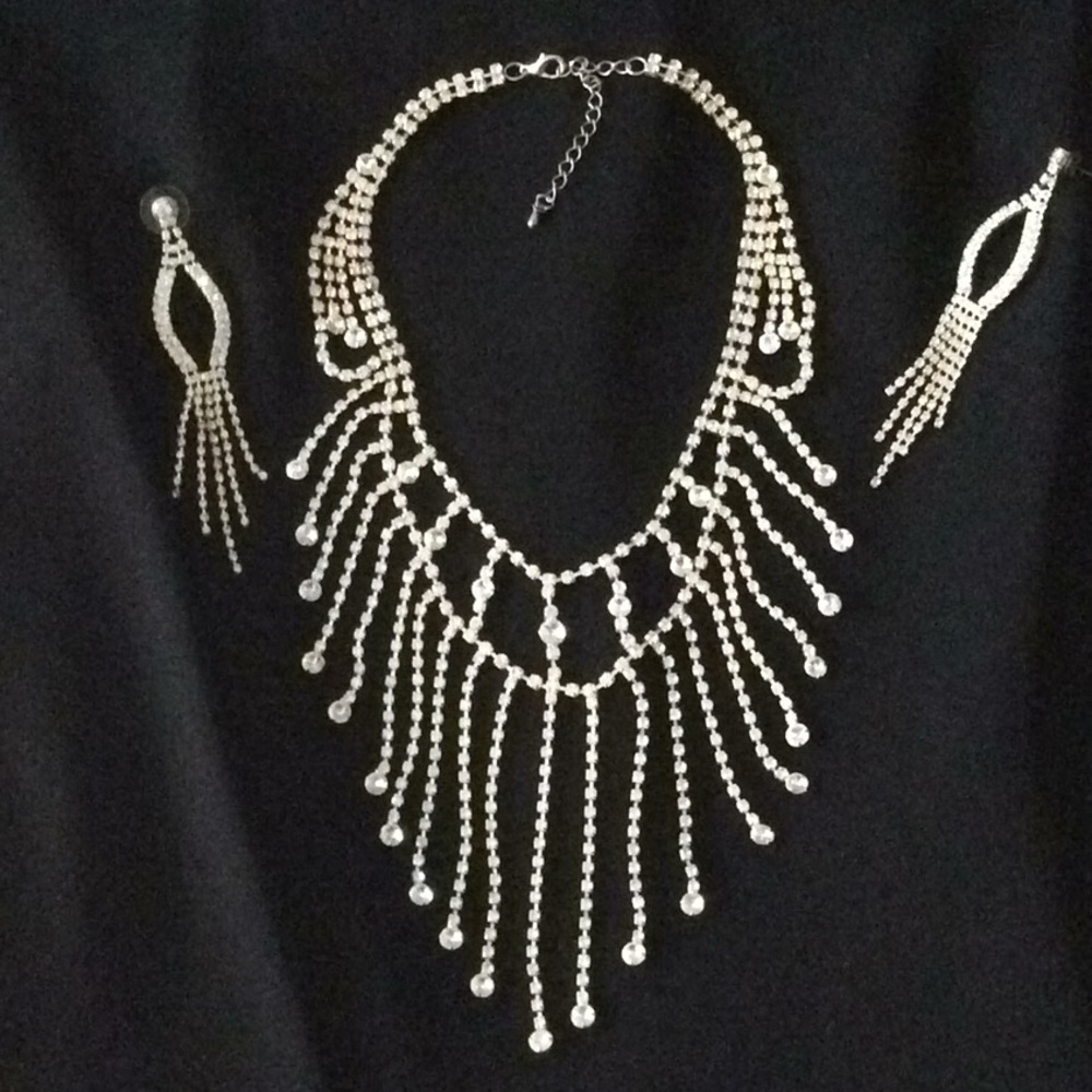 Rhinestone Necklace - Picture 2 of 3